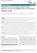 Cover page: Neighborhood and weight-related health behaviors 
in the Look AHEAD (Action for Health in Diabetes) study