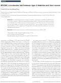 Cover page: NCOA5, a molecular link between type 2 diabetes and liver cancer.