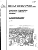 Cover page: Commissioning of Energy Efficiency Measures: Costs and Benefits for 16 Buildings