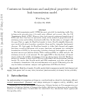 Cover page: Continuous formulations and analytical properties of the link transmission model