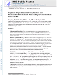 Cover page: Diagnosis of Spinal Lesions Using Heuristic and Pharmacokinetic Parameters Measured by Dynamic Contrast-Enhanced MRI