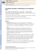 Cover page: Racial/ethnic disparities in ADHD diagnosis by kindergarten entry.