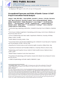 Cover page: Occupational exposures and odds of gastric cancer: a StoP project consortium pooled analysis.