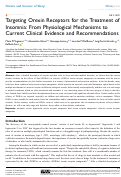 Cover page: Targeting Orexin Receptors for the Treatment of Insomnia: From Physiological Mechanisms to Current Clinical Evidence and Recommendations.