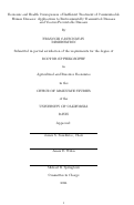 Cover page: Economic and Health Consequences of Inefficient Treatment of Communicable Human Diseases: Applications to Environmentally Transmitted Diseases and Vaccine-Preventable Diseases