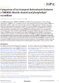 Cover page: Comparison of ion transport determinants between a TMEM16 chloride channel and phospholipid scramblase
