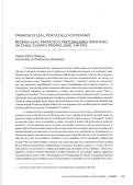 Cover page: Francisco Leal, poeta de lo cotidiano. Reseña: Leal, Francisco. Naturalismo. Santiago de Chile: Cuarto Propio, 2006