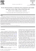 Cover page: Event-related potentials accompanying motor preparation and stimulus expectancy in the young, young-old and oldest-old