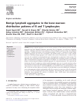 Cover page: Benign lymphoid aggregates in the bone marrow: distribution patterns of B and T lymphocytes