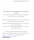 Cover page: Patterns of sleep disturbances and associations with depressive symptoms in autistic young adults