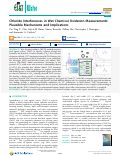 Cover page: Chloride Interferences in Wet Chemical Oxidation Measurements: Plausible Mechanisms and Implications.