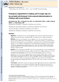 Cover page: Emergency Department Crowding and Younger Age Are Associated With Delayed Corticosteroid Administration to Children With Acute Asthma