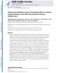 Cover page: Reduced self-regulation mirrors the distorting effects of burnout symptomatology on task difficulty perception during an inhibition task.