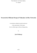 Cover page: Towards the Efficient Design of Vehicular Ad-Hoc Networks