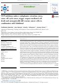 Cover page: VCP inhibitors induce endoplasmic reticulum stress, cause cell cycle arrest, trigger caspase‐mediated cell death and synergistically kill ovarian cancer cells in combination with Salubrinal