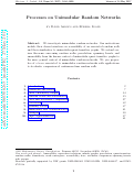 Cover page: Processes on Unimodular Random Networks