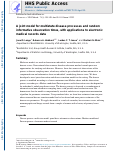 Cover page: A joint model for multistate disease processes and random informative observation times, with applications to electronic medical records data