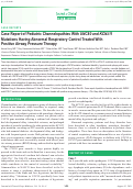 Cover page: Case Report of Pediatric Channelopathies With UNC80 and KCNJ11 Mutations Having Abnormal Respiratory Control Treated With Positive Airway Pressure Therapy.