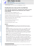 Cover page: Disability After Minor Stroke and Transient Ischemic Attack in the POINT Trial