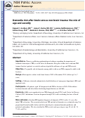 Cover page: Dementia Risk After Traumatic Brain Injury vs Nonbrain Trauma: The Role of Age and Severity