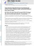 Cover page: Using interactive Internet technology to promote physical activity in Latinas: Rationale, design, and baseline findings of Pasos Hacia La Salud