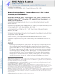 Cover page: Maternal intimate partner violence exposure, child cortisol reactivity and child asthma