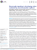 Cover page: Neuron-glia signaling in developing retina mediated by neurotransmitter spillover