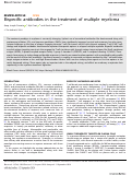 Cover page: Bispecific antibodies in the treatment of multiple myeloma.