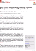 Cover page: Cystic Fibrosis-Associated Stenotrophomonas maltophilia Strain-Specific Adaptations and Responses to pH