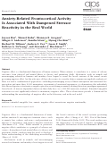 Cover page: Anxiety-Related Frontocortical Activity Is Associated With Dampened Stressor Reactivity in the Real World