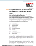 Cover page: Long-term effects of western diet consumption in male and female mice