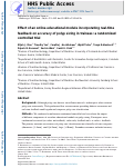 Cover page: Effect of an online educational module incorporating real-time feedback on accuracy of polyp sizing in trainees: a randomized controlled trial.