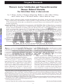 Cover page: Thoracic Aorta Calcification and Noncardiovascular Disease–Related Mortality