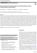 Cover page: Neural activity and network analysis for understanding reasoning using the matrix reasoning task.