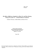 Cover page: The Effect of Efficiency Standards on Water Use and Water Heating Energy Use in the U.S.: A Detailed End-use Treatment