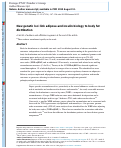 Cover page: New genetic loci link adipose and insulin biology to body fat distribution