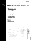 Cover page: Algorithm for Rapid Tomography of Gas Concentrations