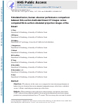 Cover page: Simulated lesion, human observer performance comparison between thin-section dedicated breast CT images versus computed thick-section simulated projection images of the breast