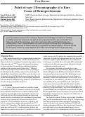 Cover page: Point-of-care Ultrasonography of a Rare Cause of Hemoperitoneum