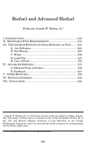 Cover page: Biofuel and Advanced Biofuel