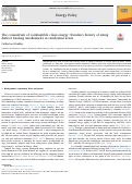 Cover page: The conundrum of combustible clean energy: Sweden's history of siting district heating smokestacks in residential areas