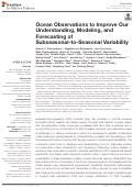 Cover page: Ocean Observations to Improve Our Understanding, Modeling, and Forecasting of Subseasonal-to-Seasonal Variability