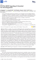 Cover page: WNT5a-ROR Signaling Is Essential for Alveologenesis