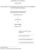 Cover page: The Historical Development of Initial Accent in Trimoraic Nouns in Kyoto Japanese