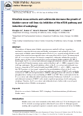 Cover page: Rhodiola rosea extracts and salidroside decrease the growth of bladder cancer cell lines via inhibition of the mTOR pathway and induction of autophagy