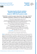 Cover page: Decomposing the effective radiative forcing of anthropogenic aerosols based on CMIP6 Earth system models