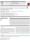 Cover page: HIV and three dimensions of Wisdom: Association with cognitive function and physical and mental well-being For: Psychiatry Research