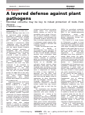 Cover page: A layered defense against plant pathogens