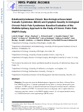 Cover page: Relationship between Chronic Nonurological Associated Somatic Syndromes and Symptom Severity in Urological Chronic Pelvic Pain Syndromes: Baseline Evaluation of the MAPP Study