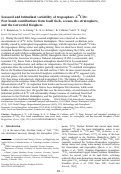 Cover page: Seasonal and latitudinal variability of troposphere Δ<sup>14</sup>CO<sub>2</sub>: Post bomb contributions from fossil fuels, oceans, the stratosphere, and the terrestrial biosphere